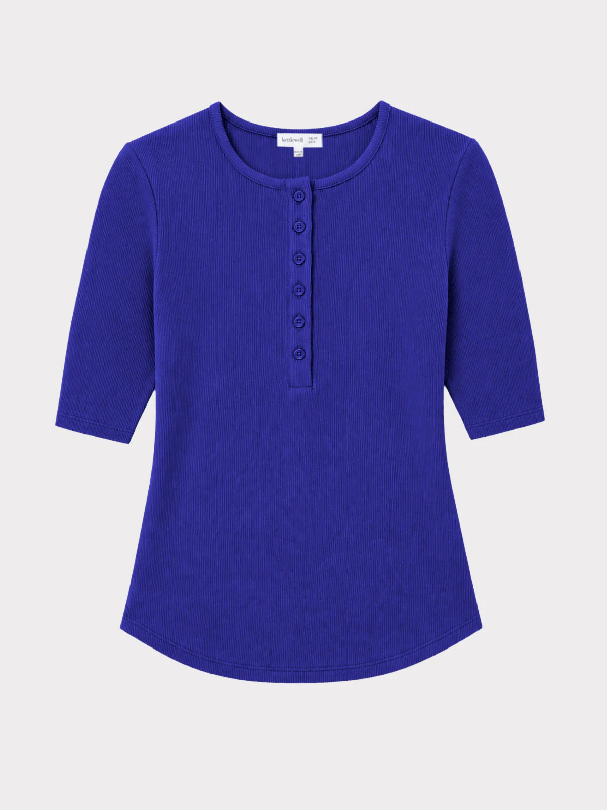 1/2 Sleeve Button Front Rib Top - Image 13