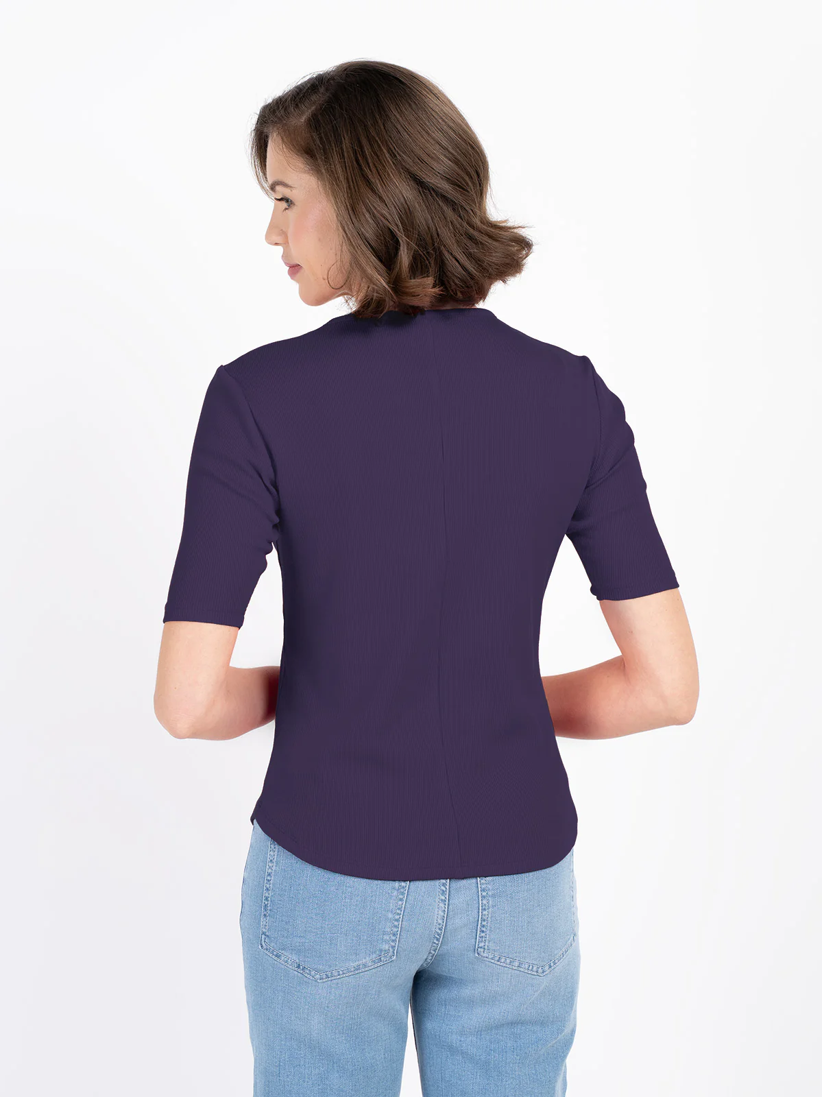 1/2 Sleeve Button Front Rib Top - Image 14