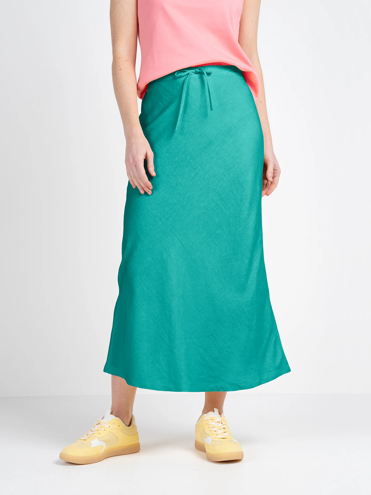 Bias Cut Linen Skirt - Image 10