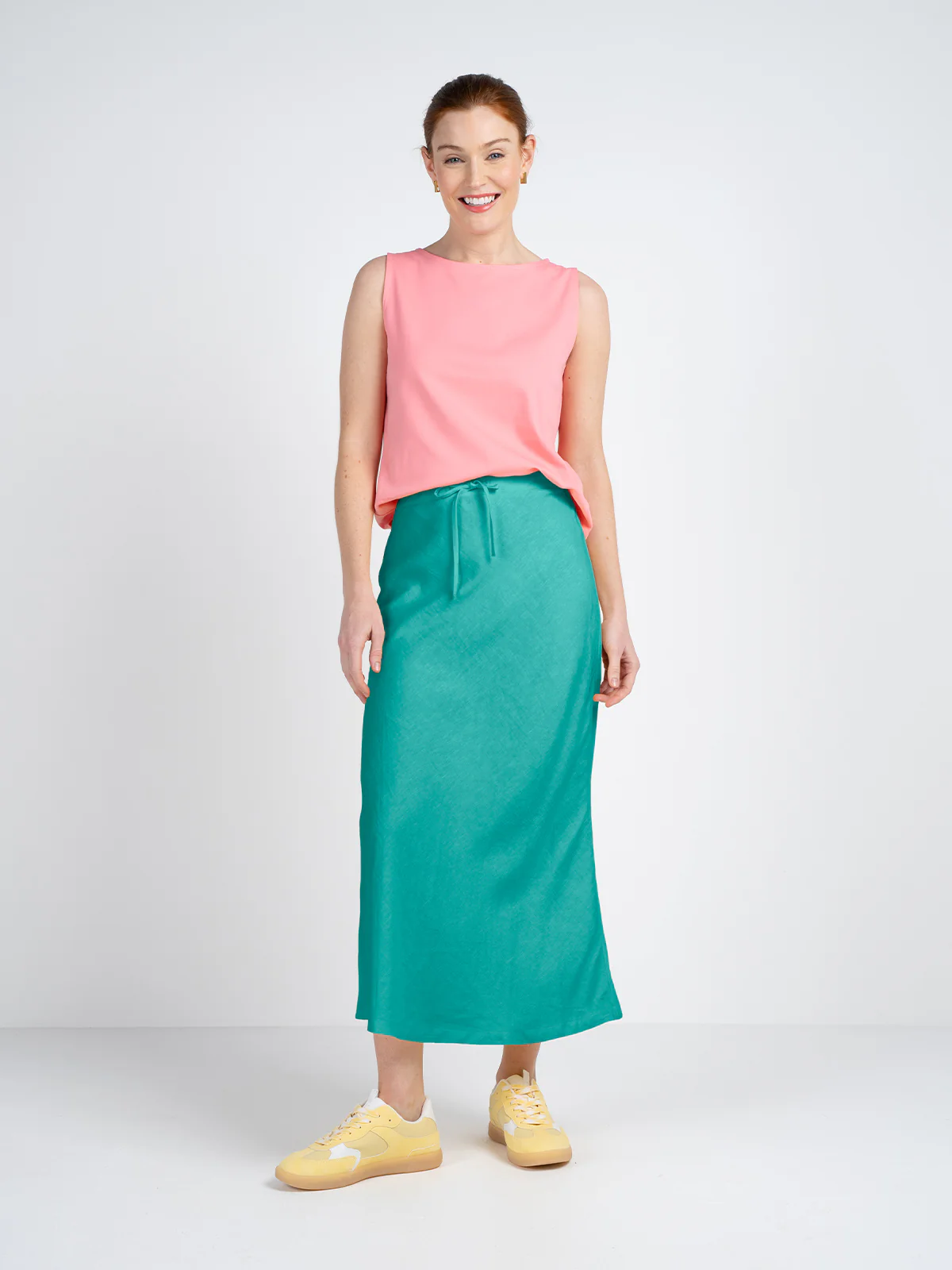 Bias Cut Linen Skirt - Image 11