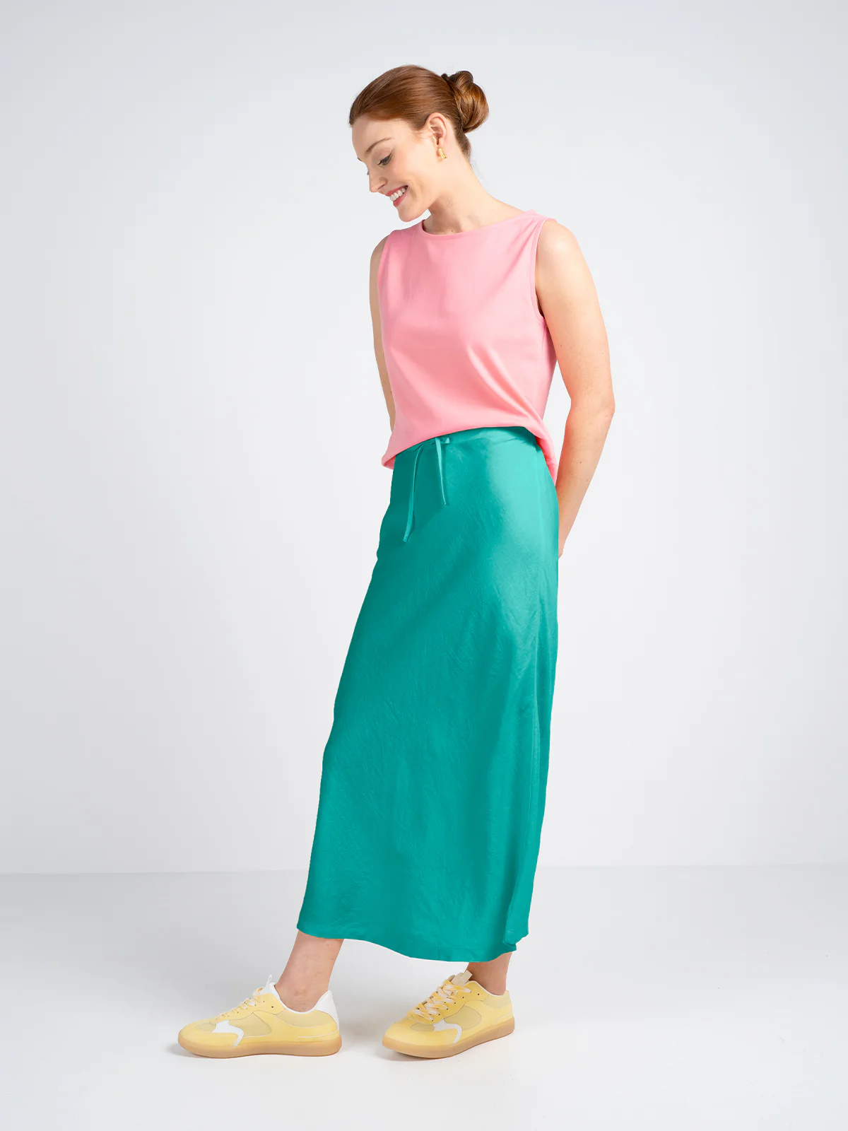 Bias Cut Linen Skirt - Image 12