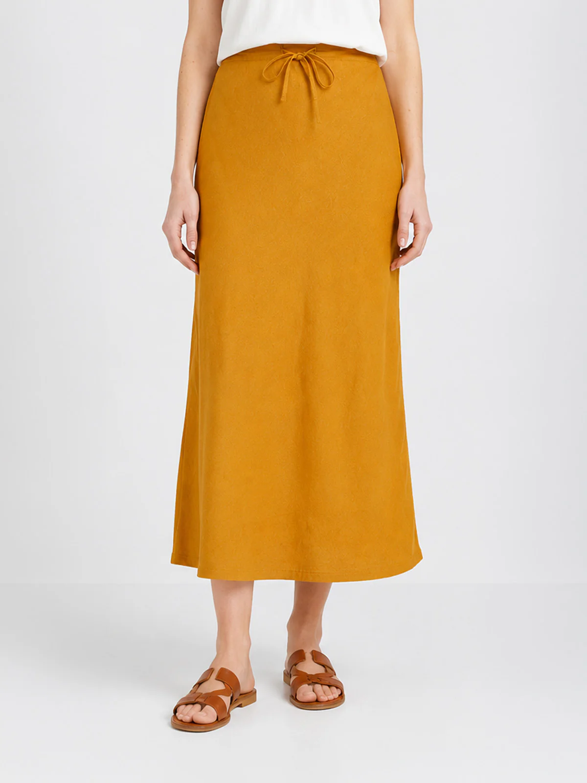 Bias Cut Linen Skirt - Image 17