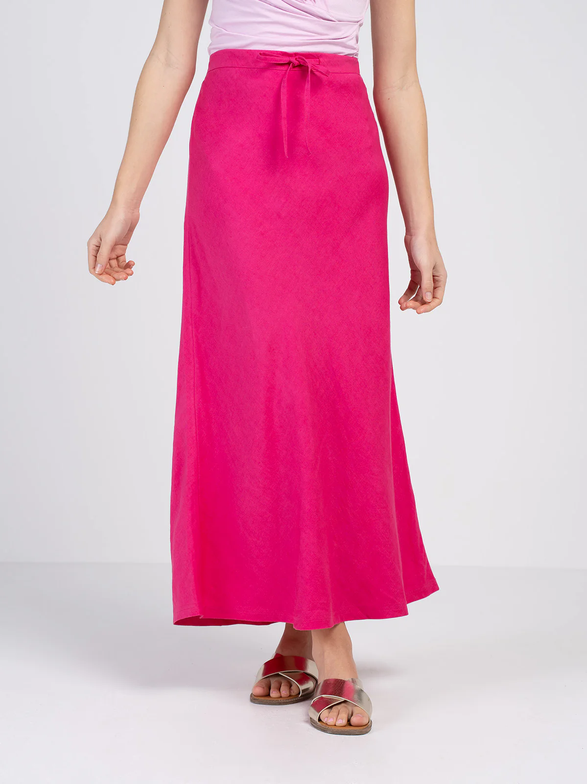 Bias Cut Linen Skirt - Image 21