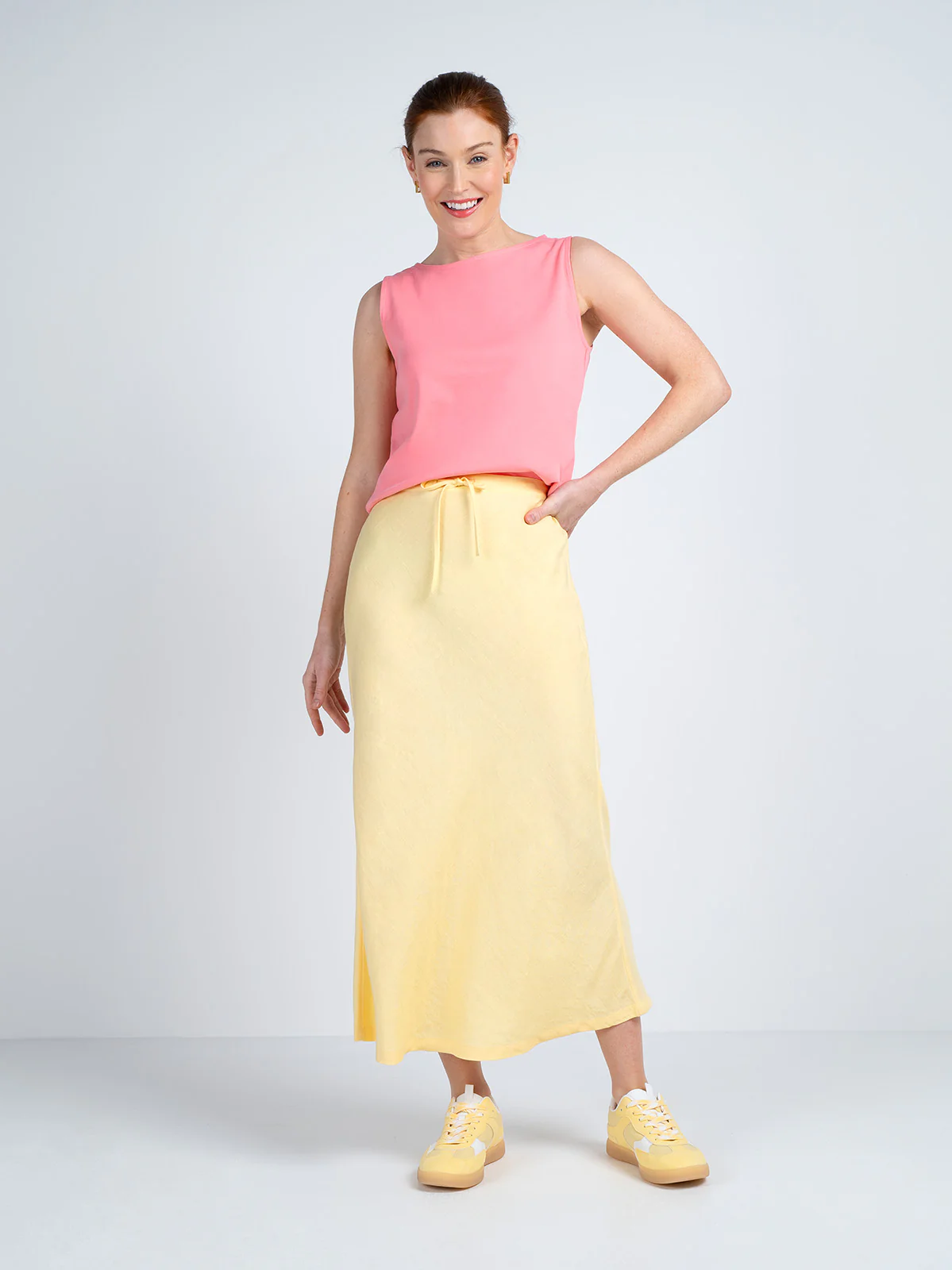 Bias Cut Linen Skirt - Image 26