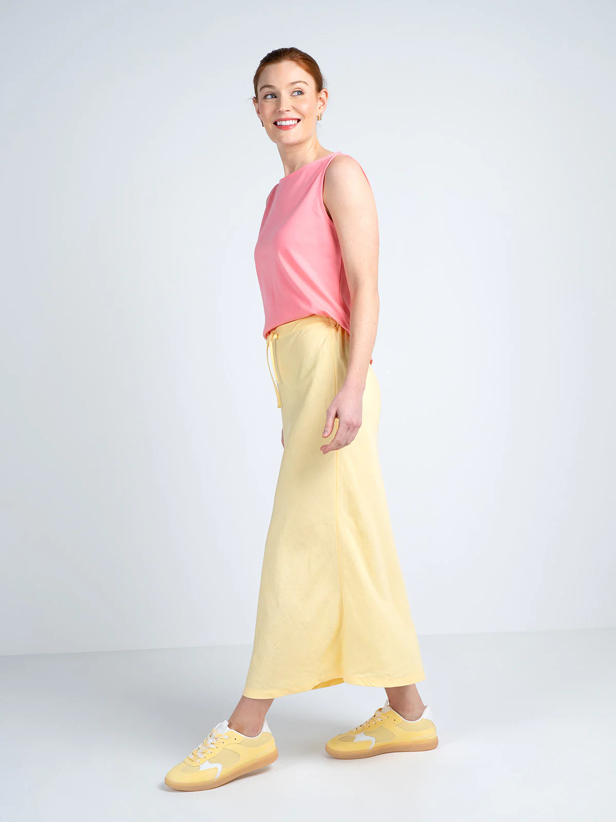 Bias Cut Linen Skirt - Image 27