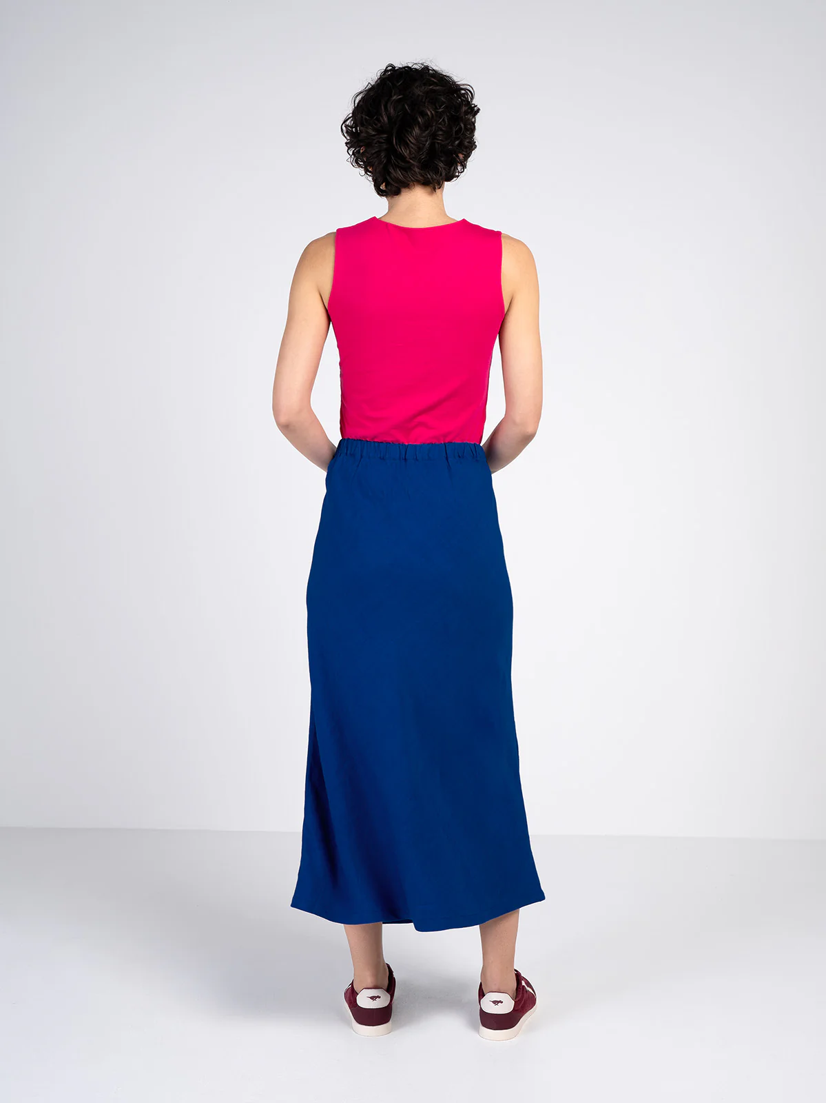 Bias Cut Linen Skirt - Image 3