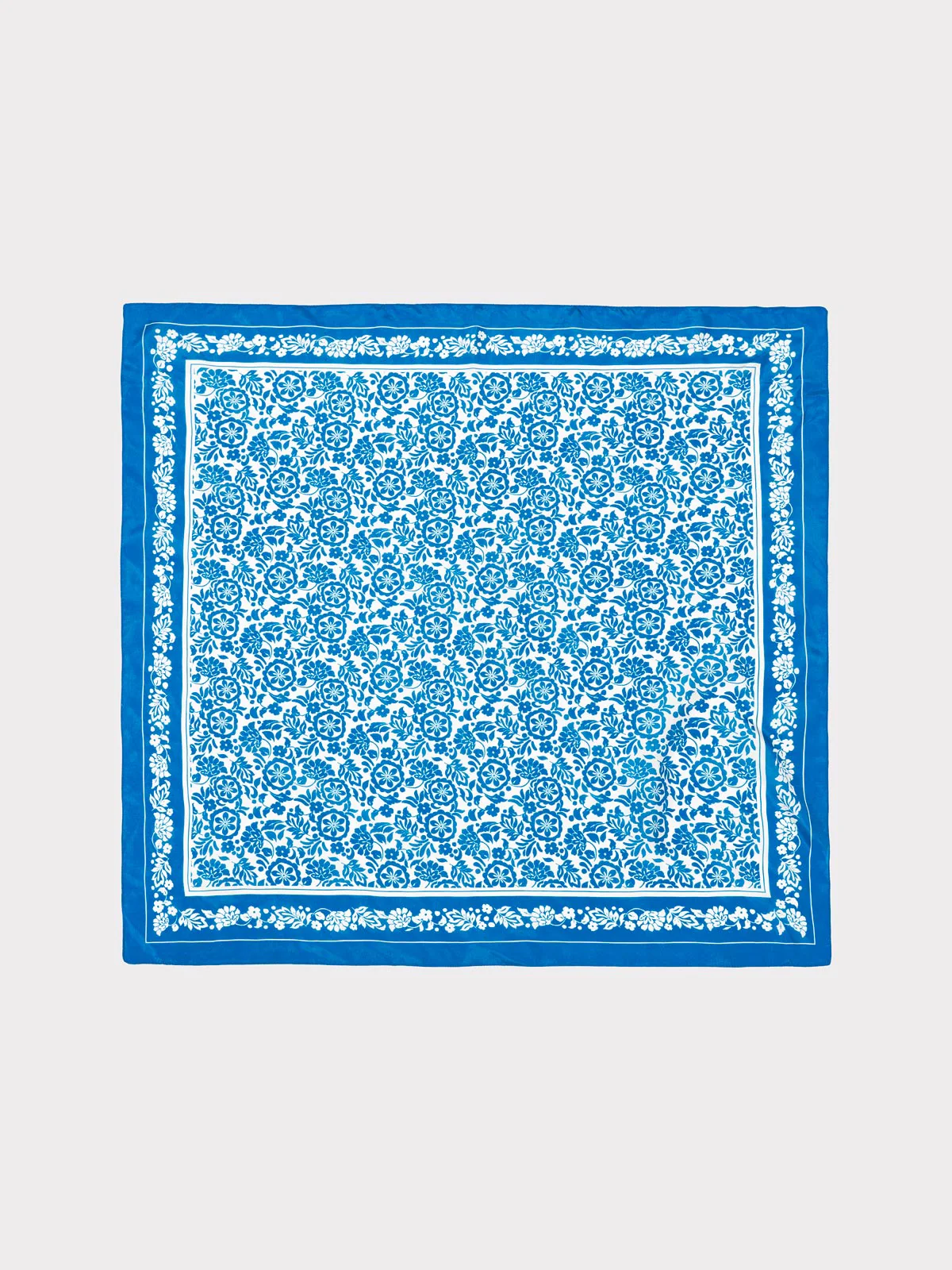 Border Floral Print Scarf - Image 11