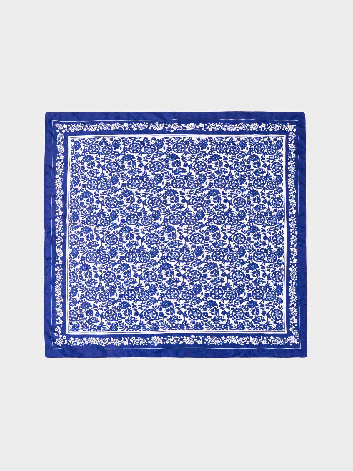 Border Floral Print Scarf - Image 13