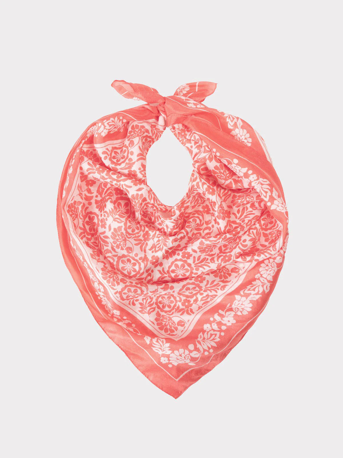 Border Floral Print Scarf - Image 4