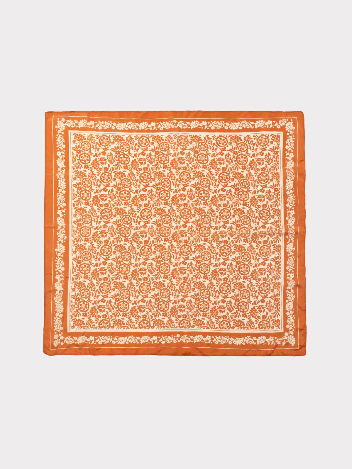 Border Floral Print Scarf - Image 7
