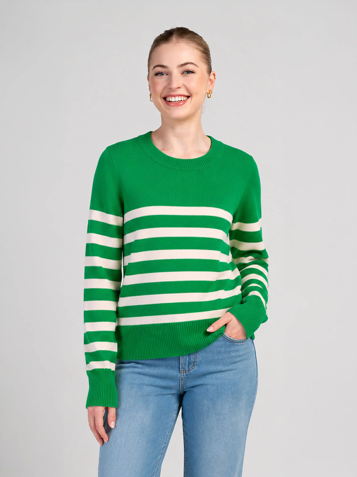 Boxy Stripe Jumper - Image 11