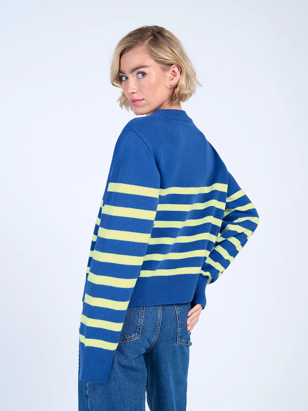 Boxy Stripe Jumper - Image 18