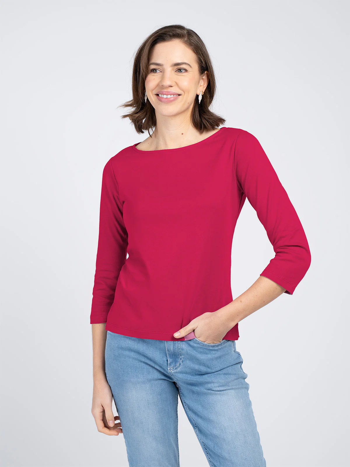 Bryony Boat Neck 3/4 Sleeve - Image 52