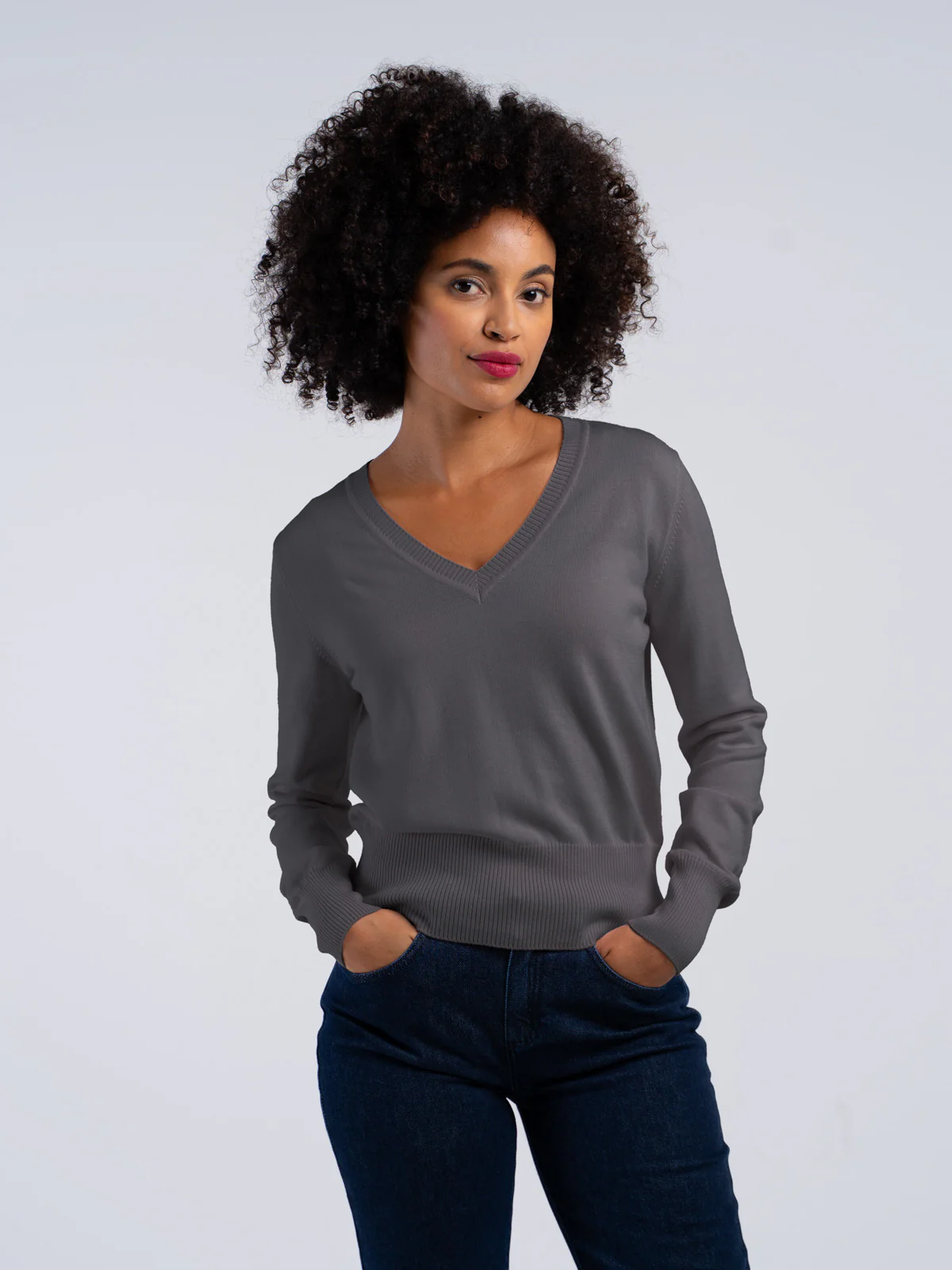 Cleo Organic V Neck Sweater - Image 18