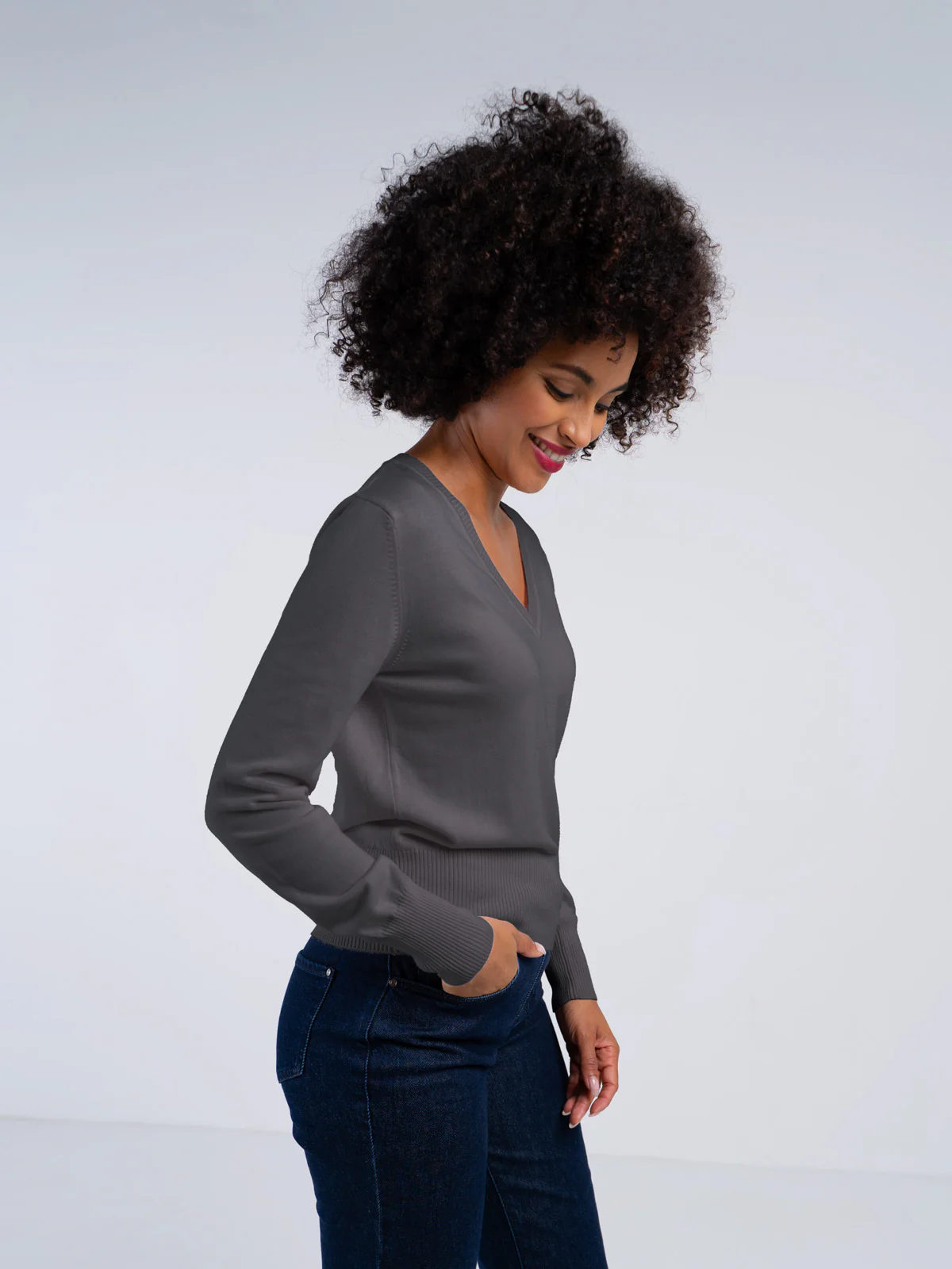 Cleo Organic V Neck Sweater - Image 19