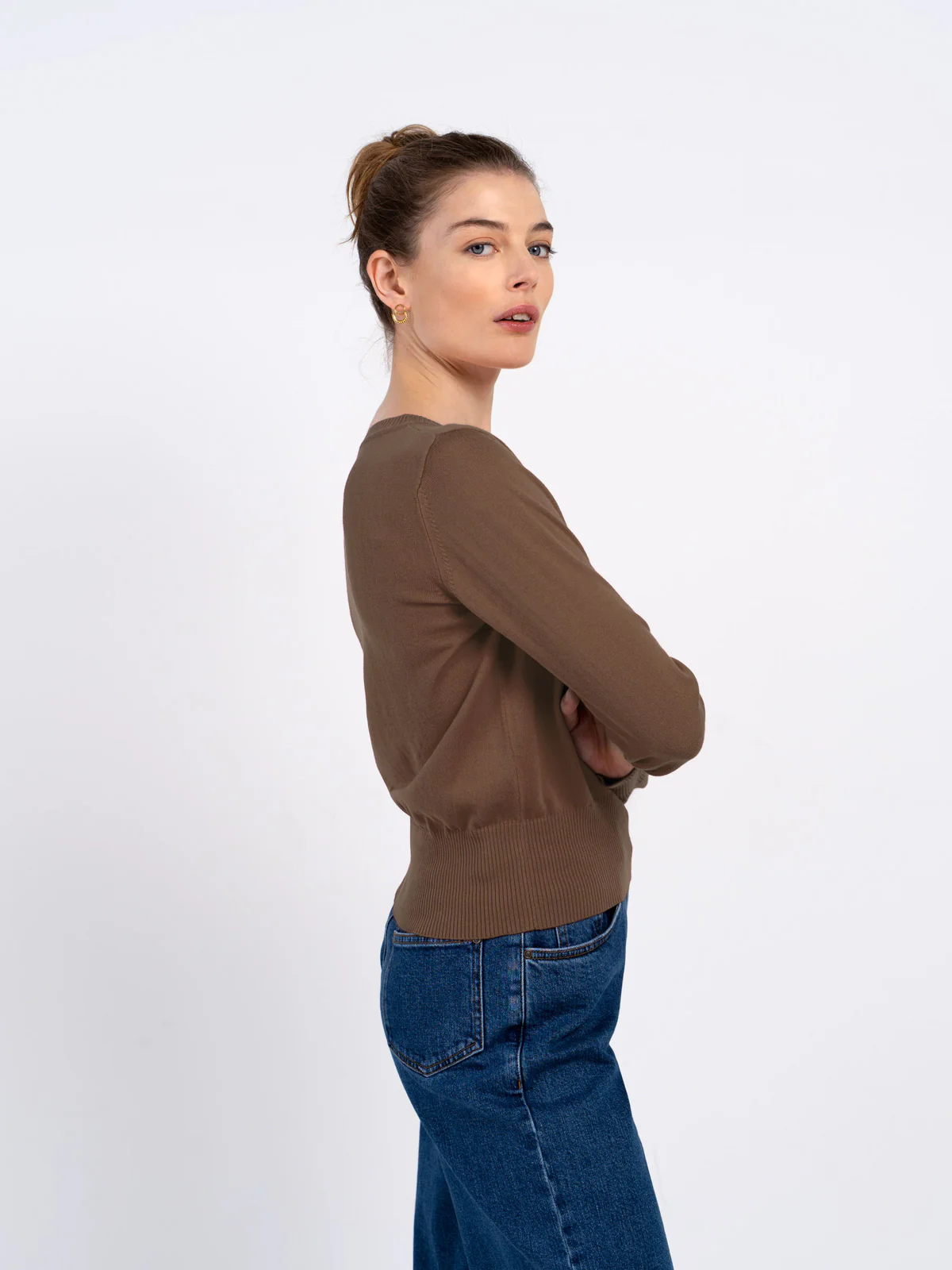 Cleo Organic V Neck Sweater - Image 3