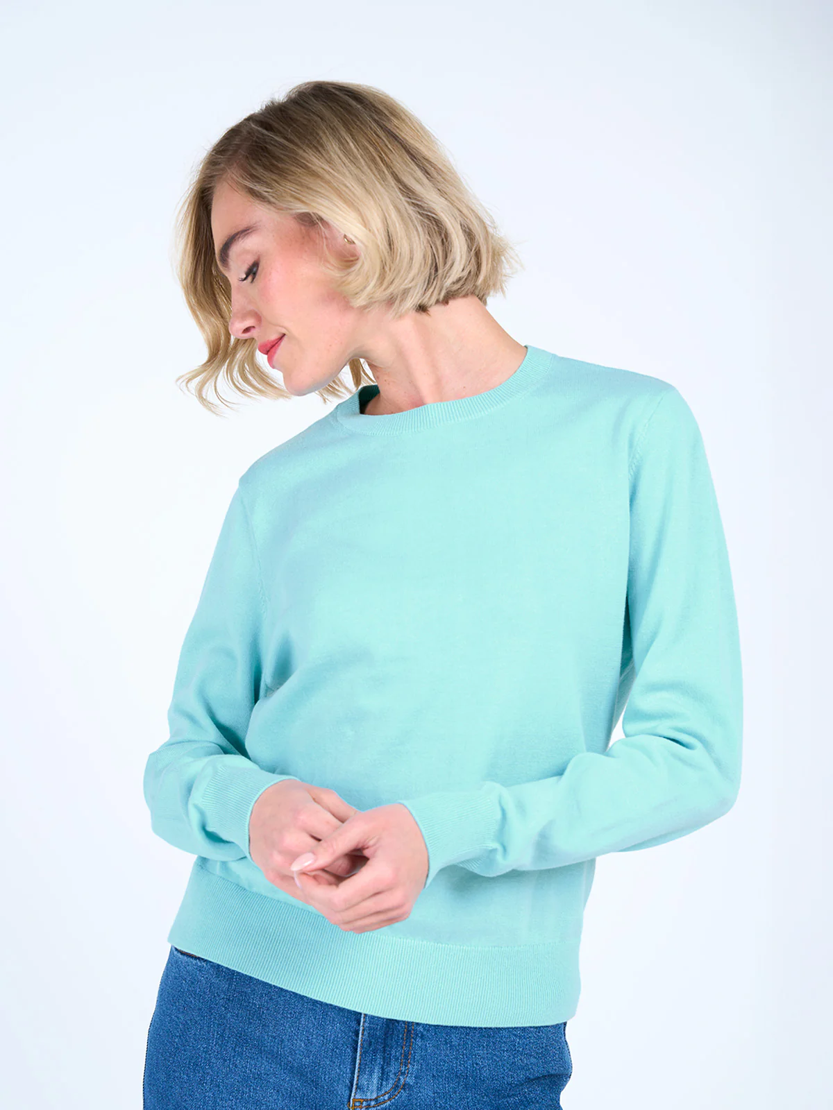 Cotton Crew Neck Jumper - Image 13