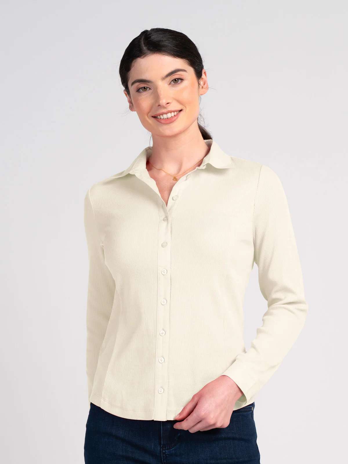 Cotton Rib Shirt - Image 20