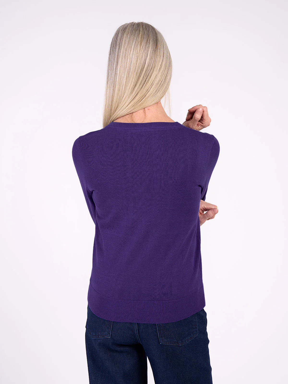 Cotton V Neck Jumper - Image 14
