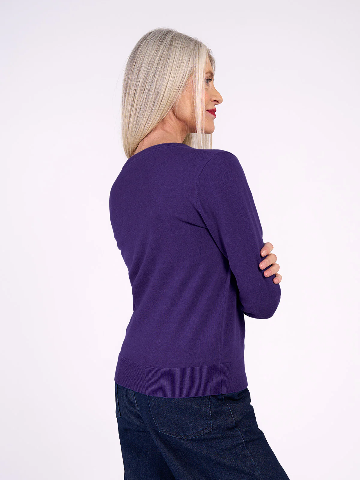 Cotton V Neck Jumper - Image 19