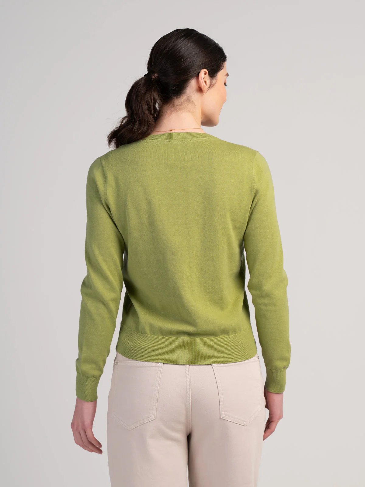 Cotton V Neck Jumper - Image 30