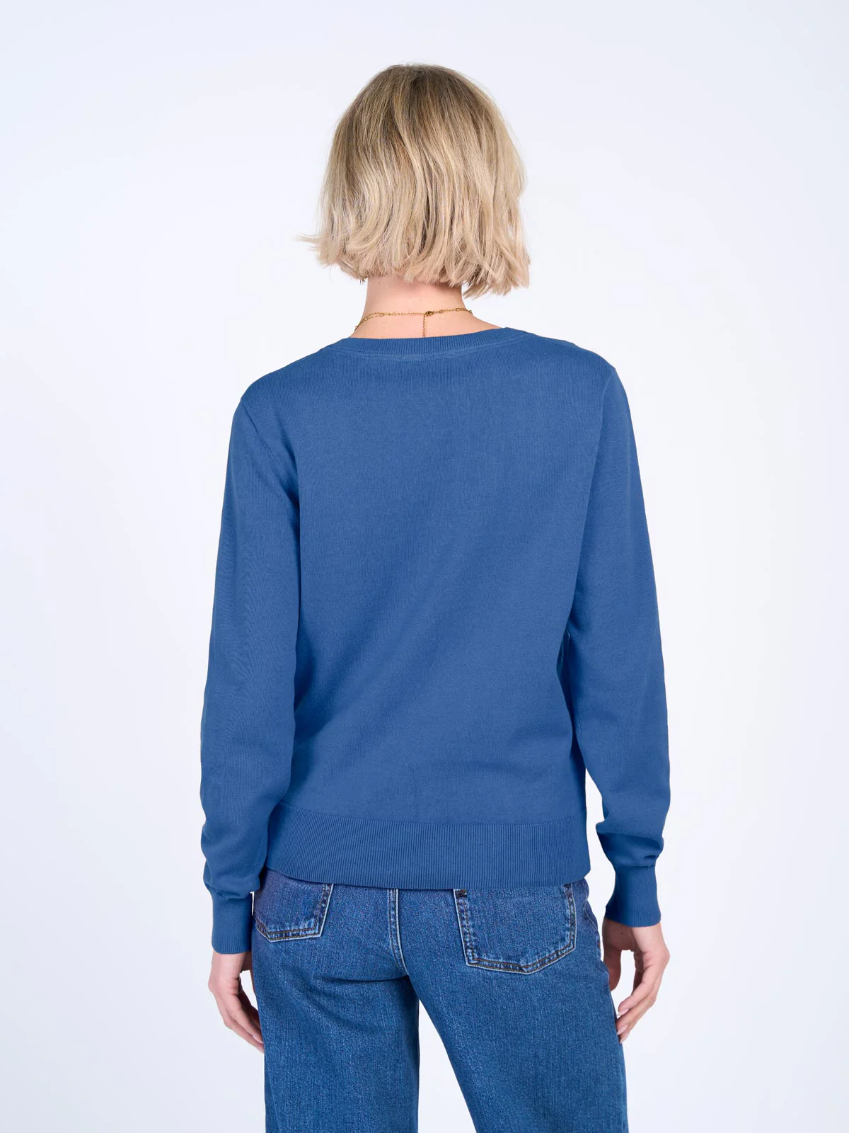 Cotton V Neck Jumper - Image 42