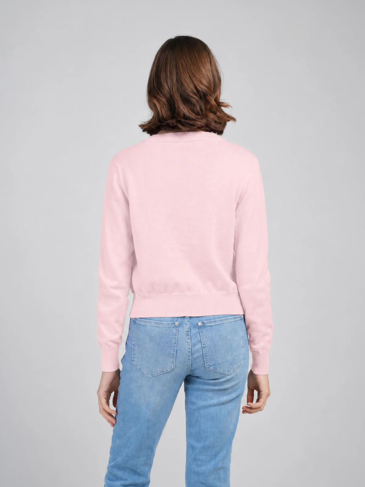 Crew Neck Cotton Cardigan - Image 16
