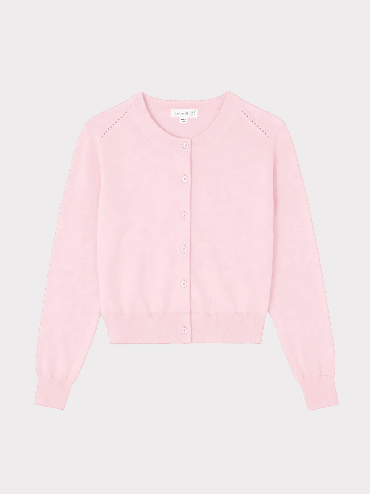 Crew Neck Cotton Cardigan - Image 18