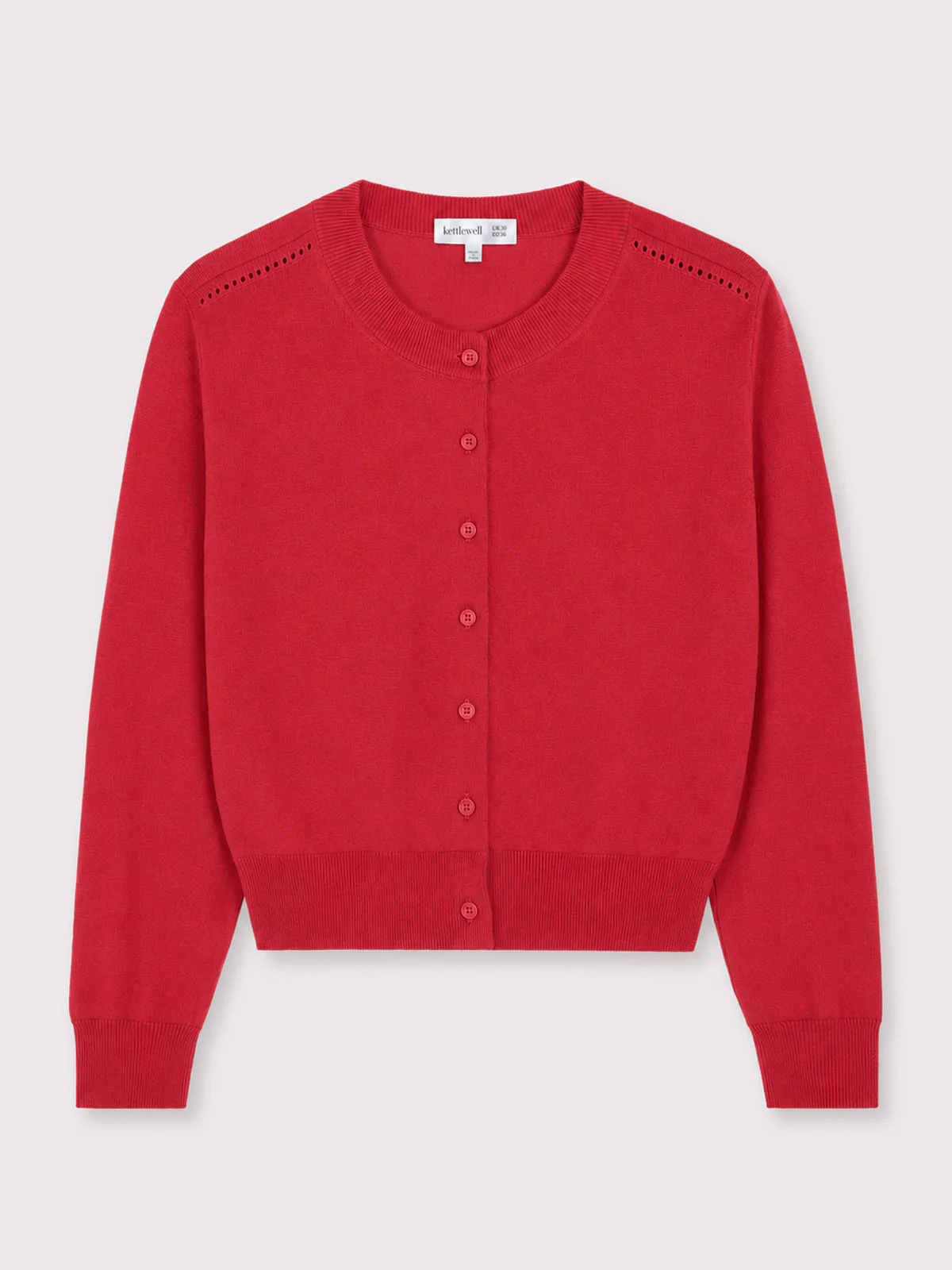 Crew Neck Cotton Cardigan - Image 31