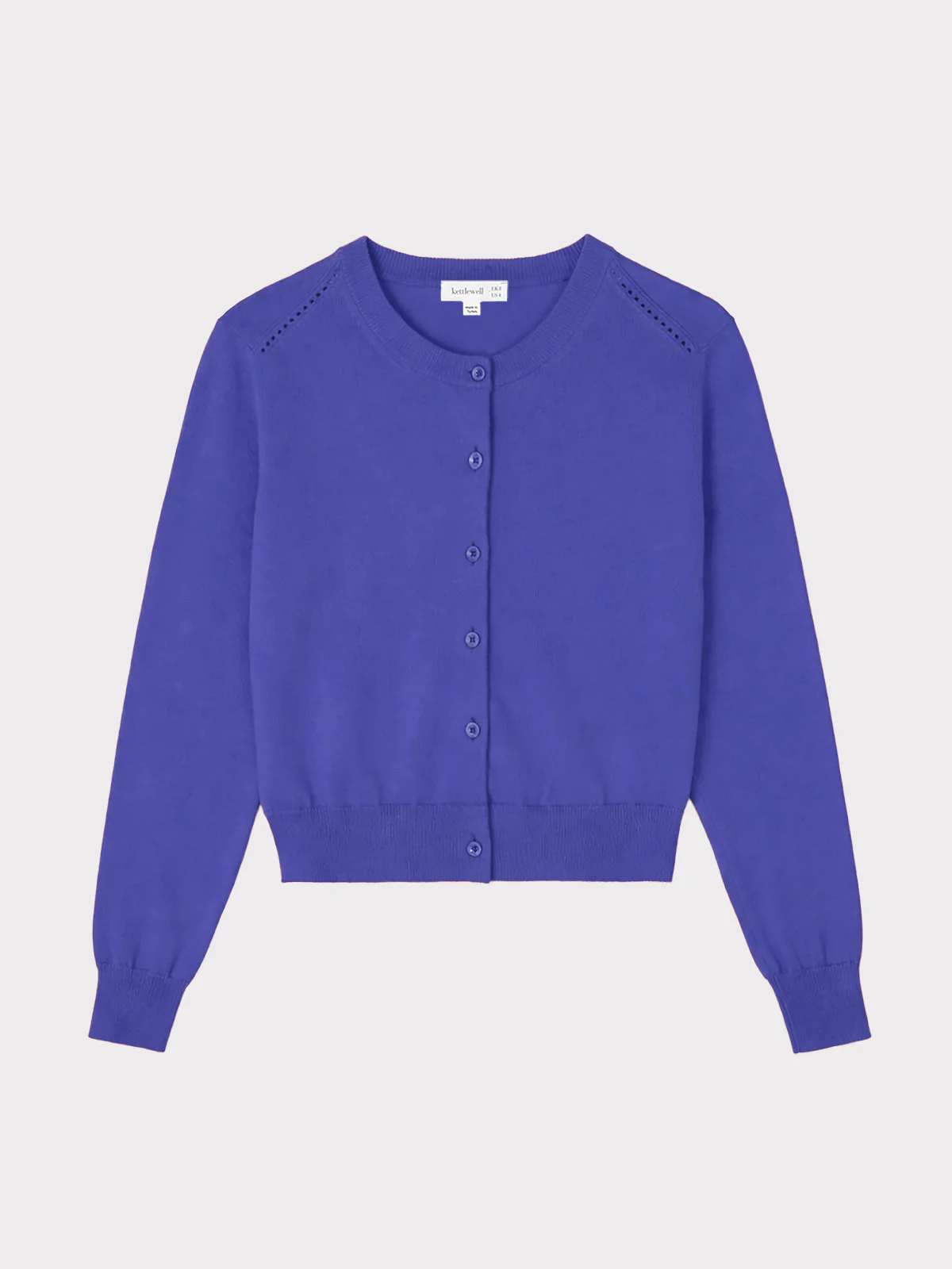 Crew Neck Cotton Cardigan - Image 4