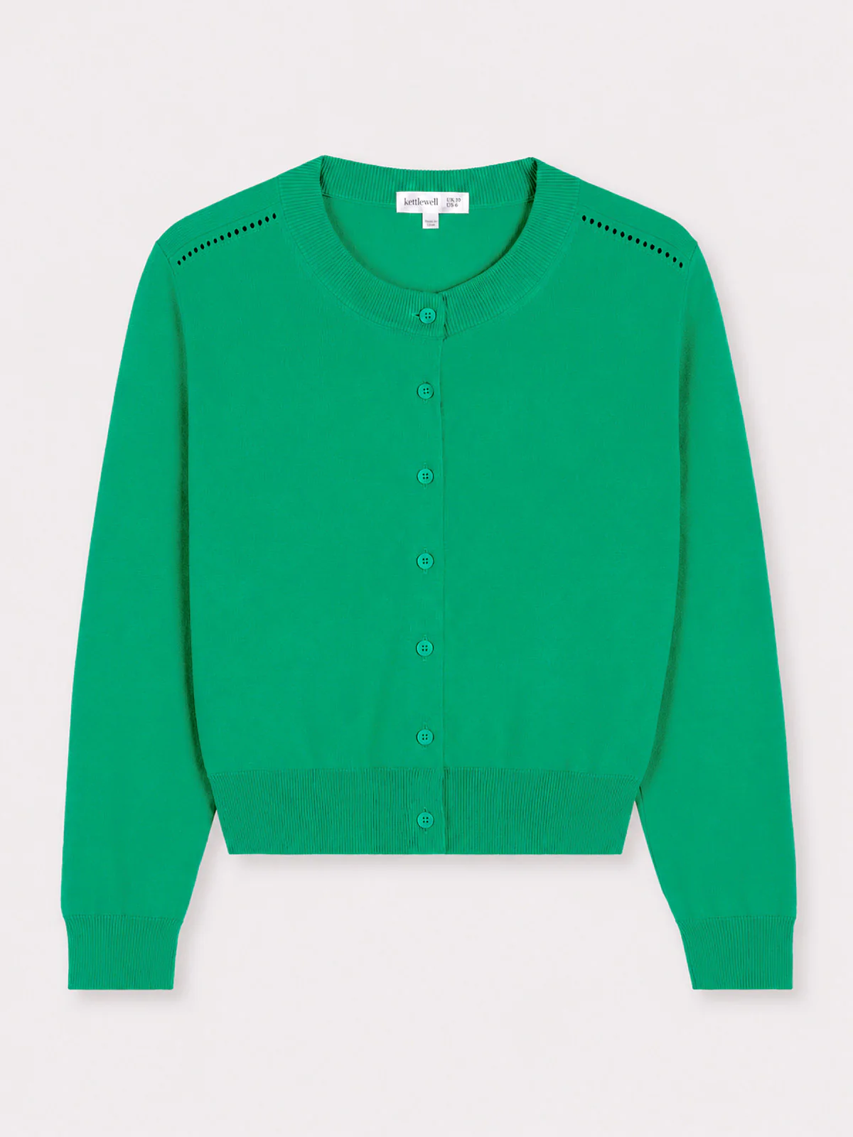Crew Neck Cotton Cardigan - Image 9