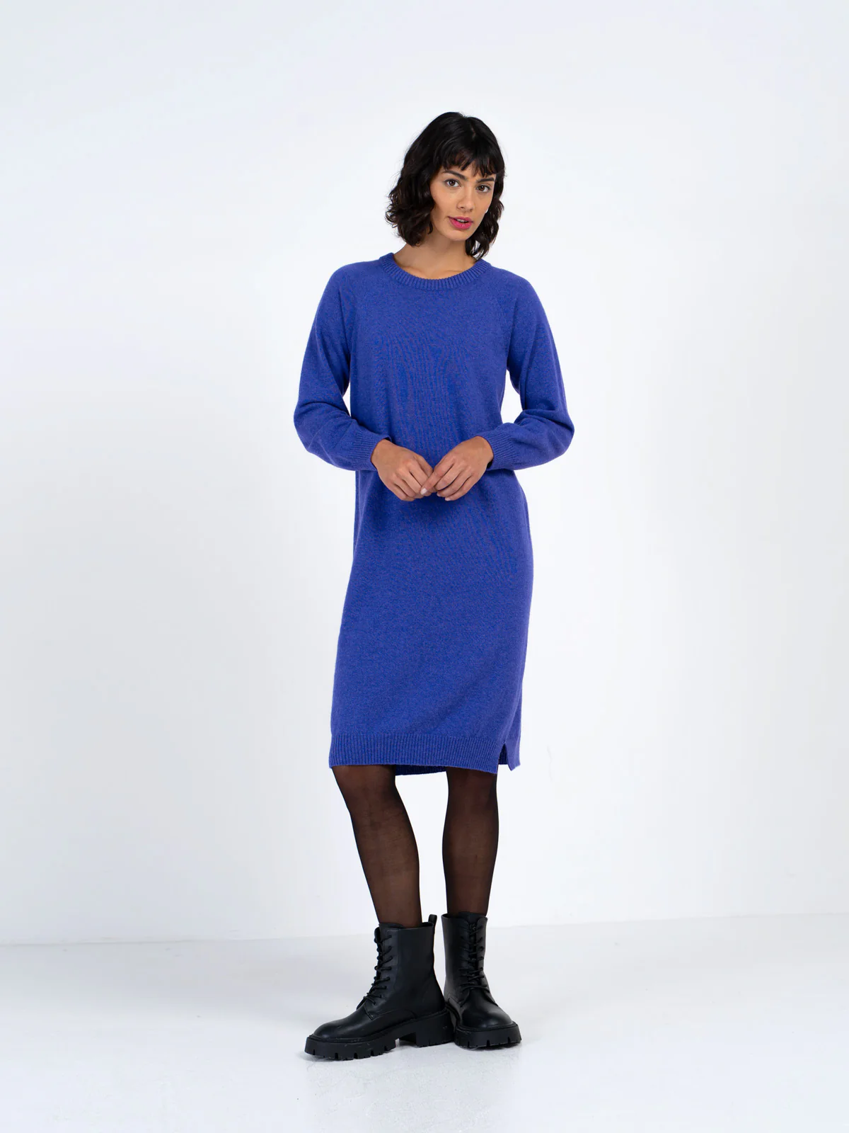Crew Neck Knitted Dress