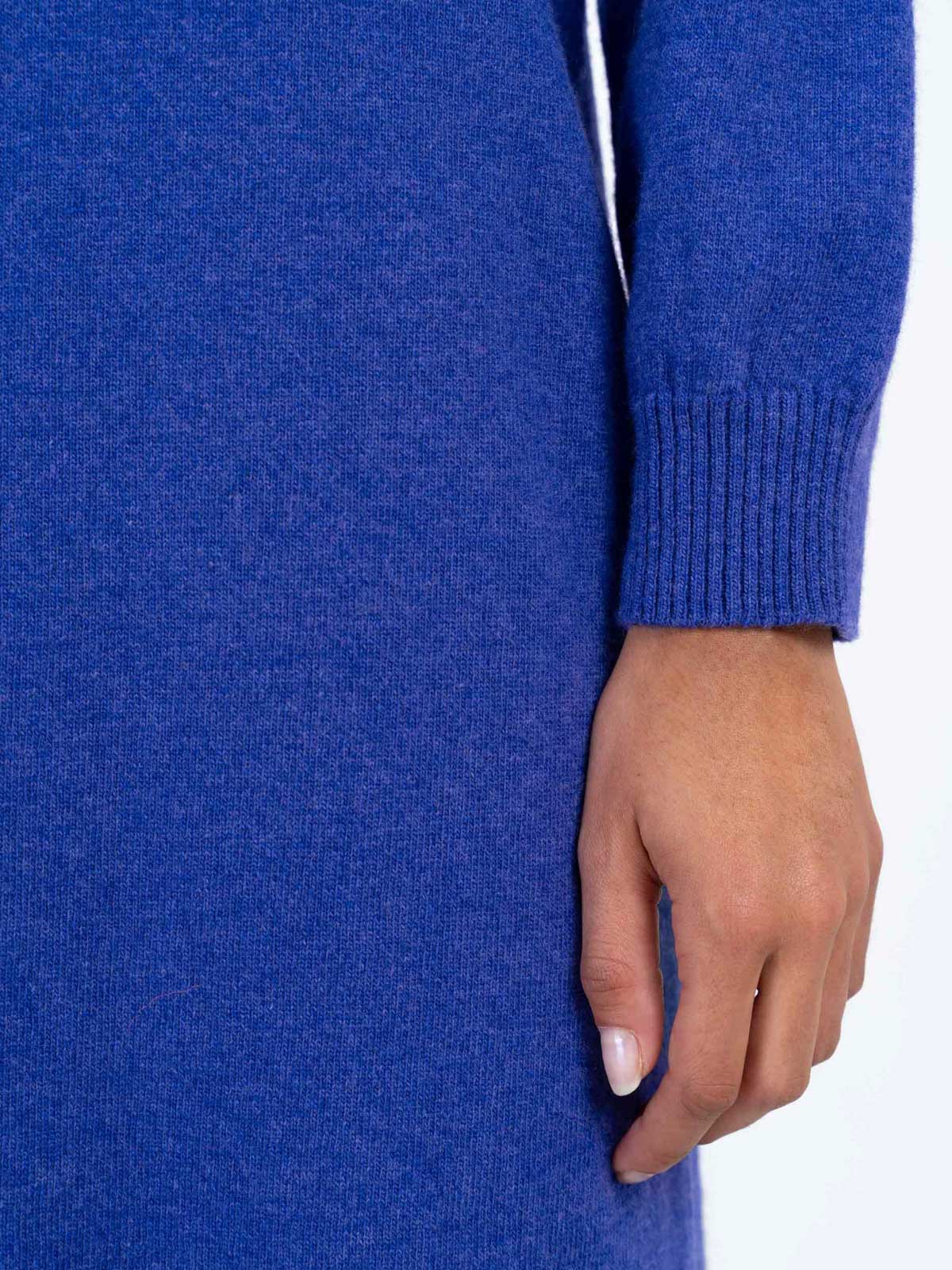 Crew Neck Knitted Dress - Image 4