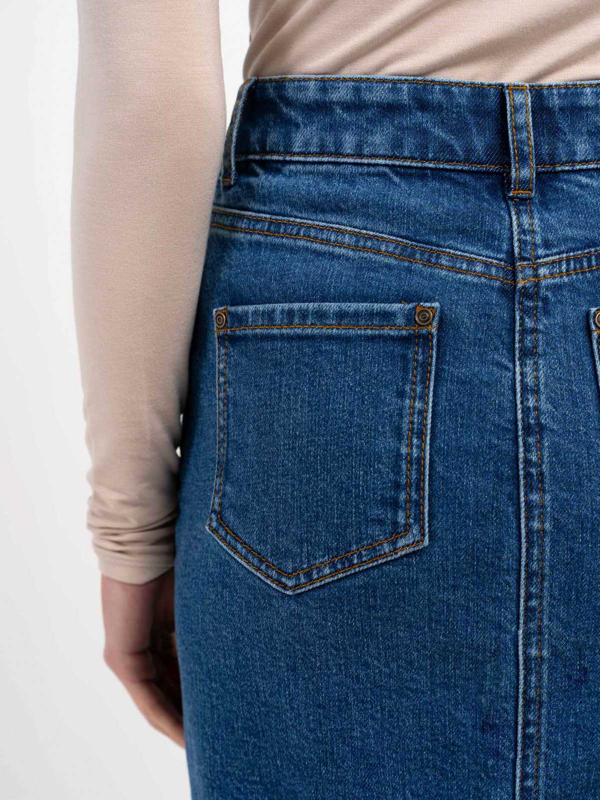 Darla Denim Midi Skirt - Image 14