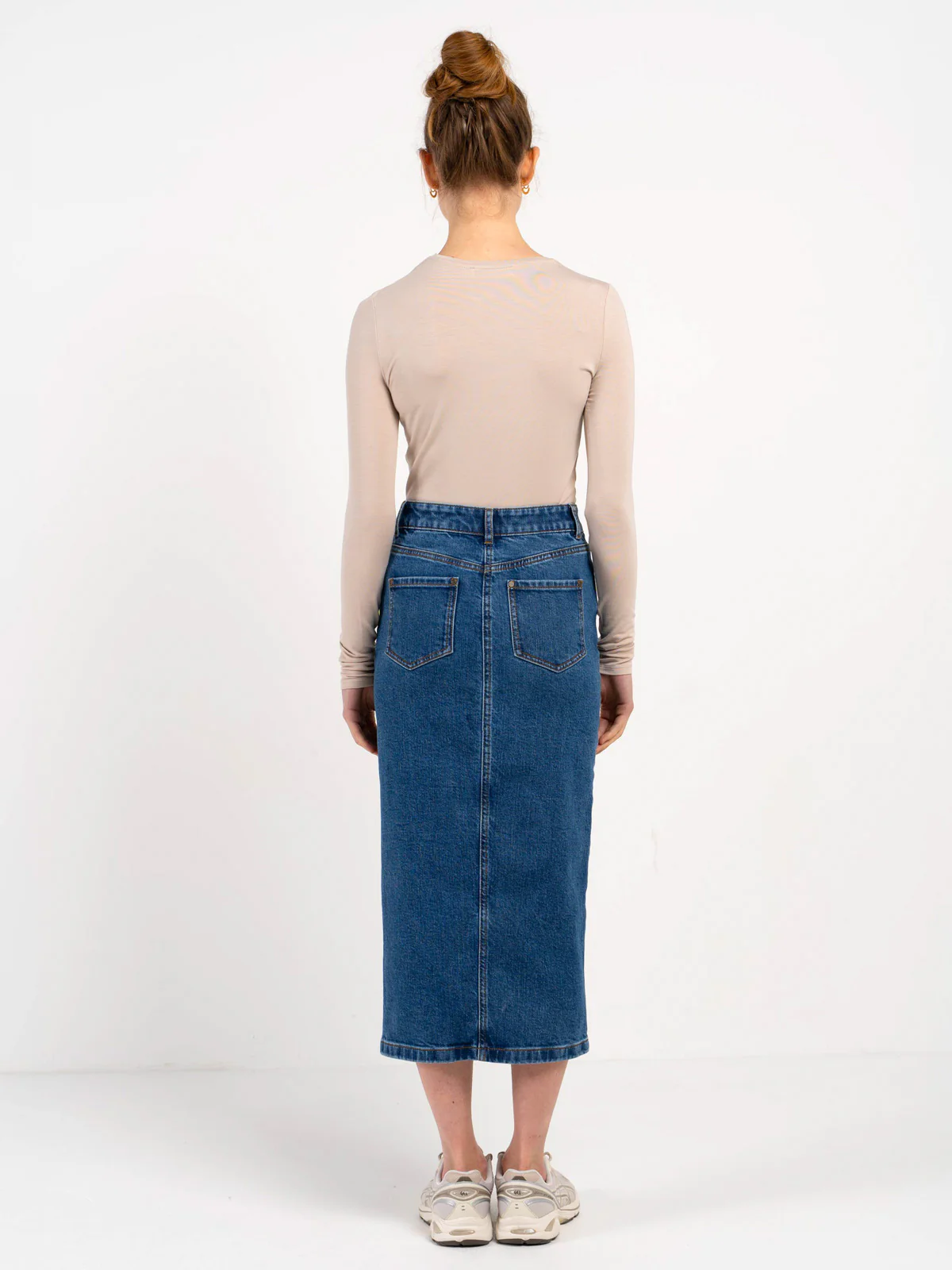 Darla Denim Midi Skirt - Image 15