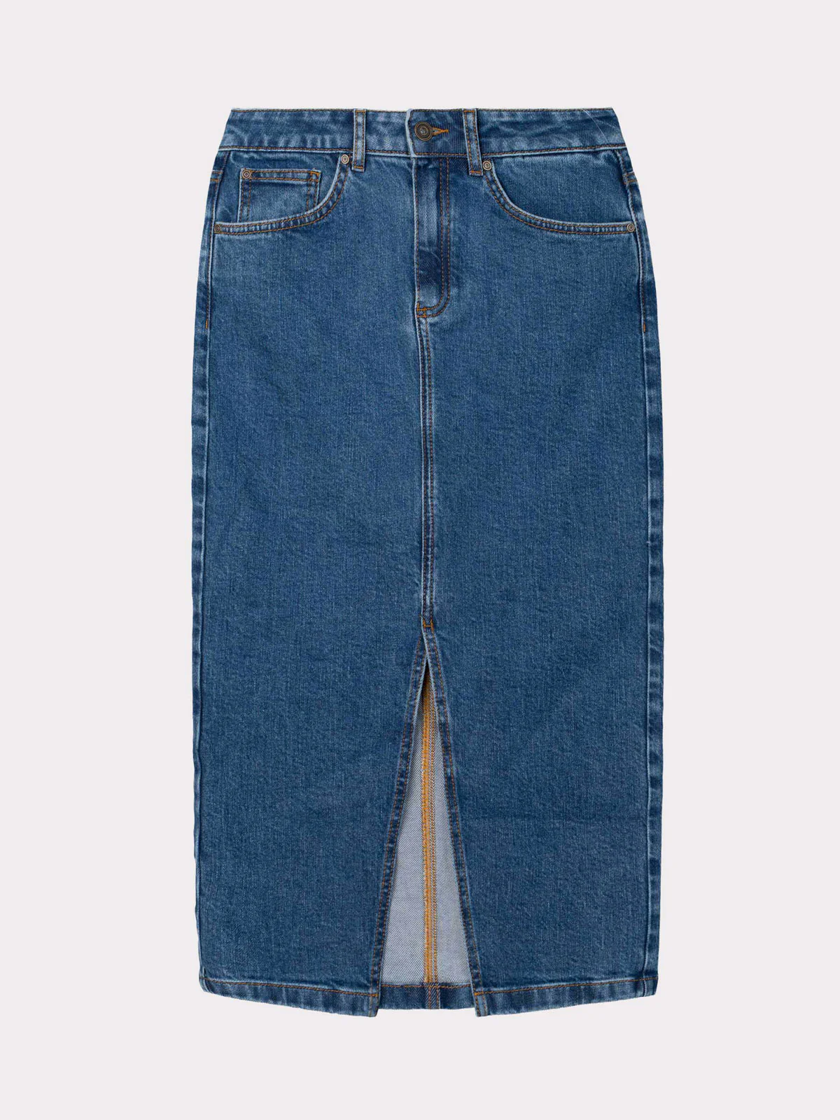 Darla Denim Midi Skirt - Image 17