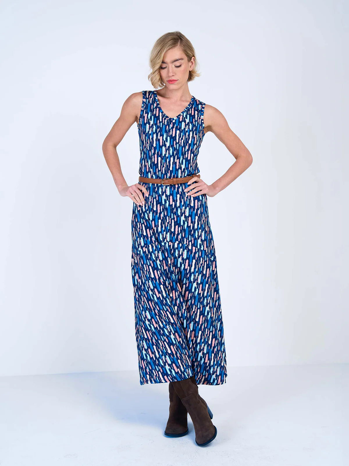Dash Print Maxi Skirt - Image 6