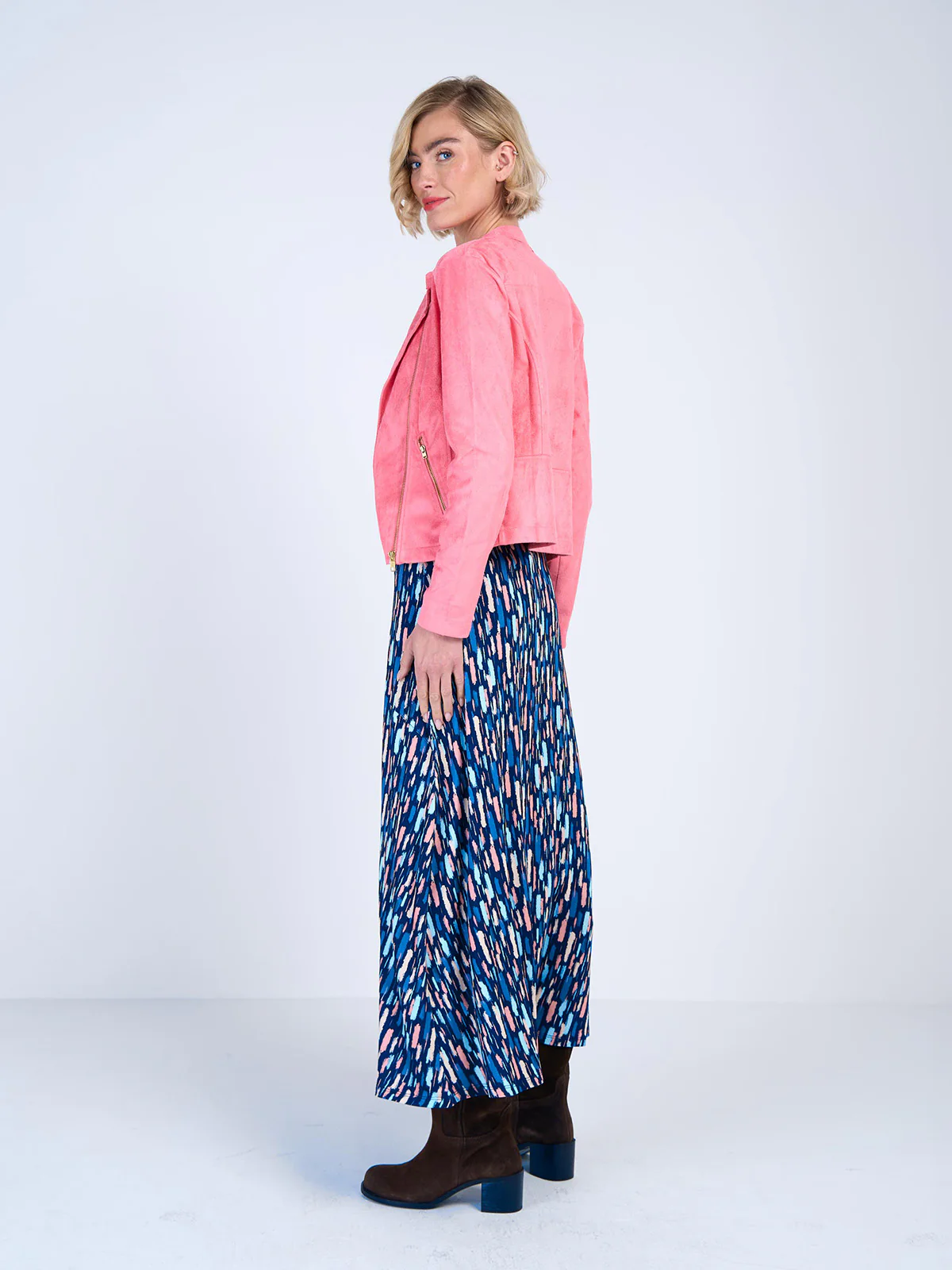 Dash Print Maxi Skirt - Image 7