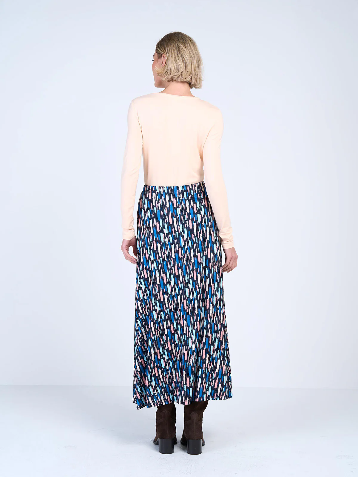 Dash Print Maxi Skirt - Image 8