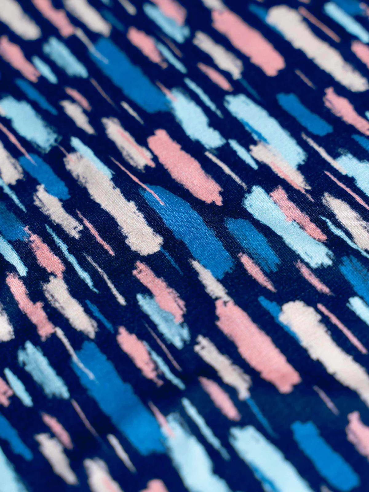 Dash Print Sleeveless V Neck Top - Image 7