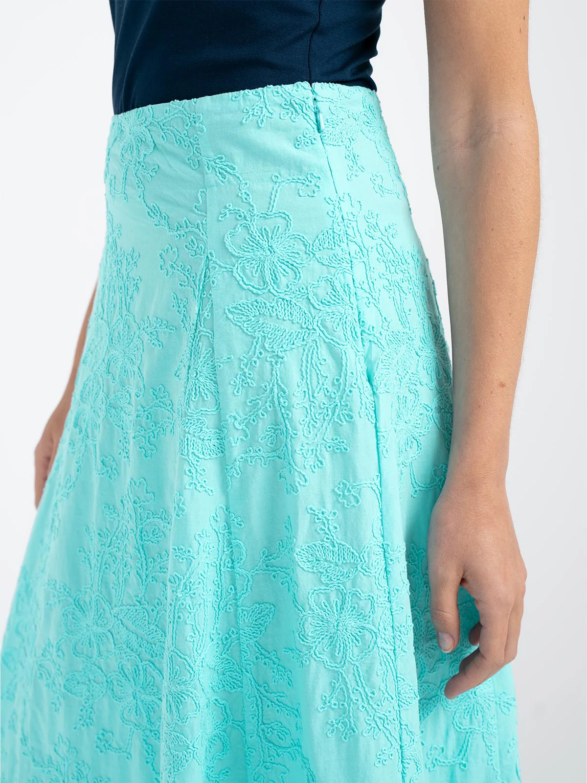 Embroidered A Line Skirt - Image 18