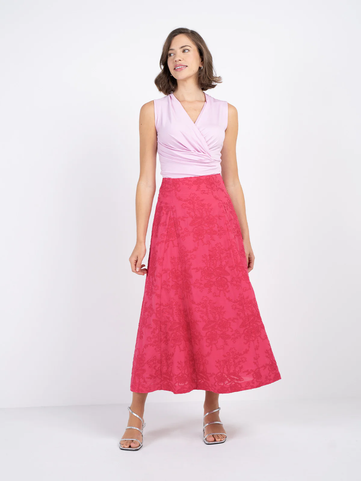 Embroidered A Line Skirt - Image 21