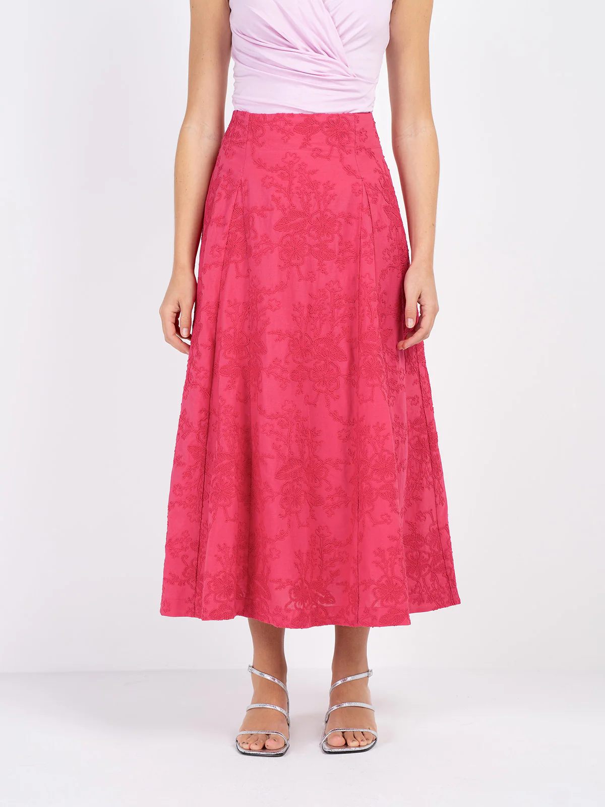 Embroidered A Line Skirt - Image 23