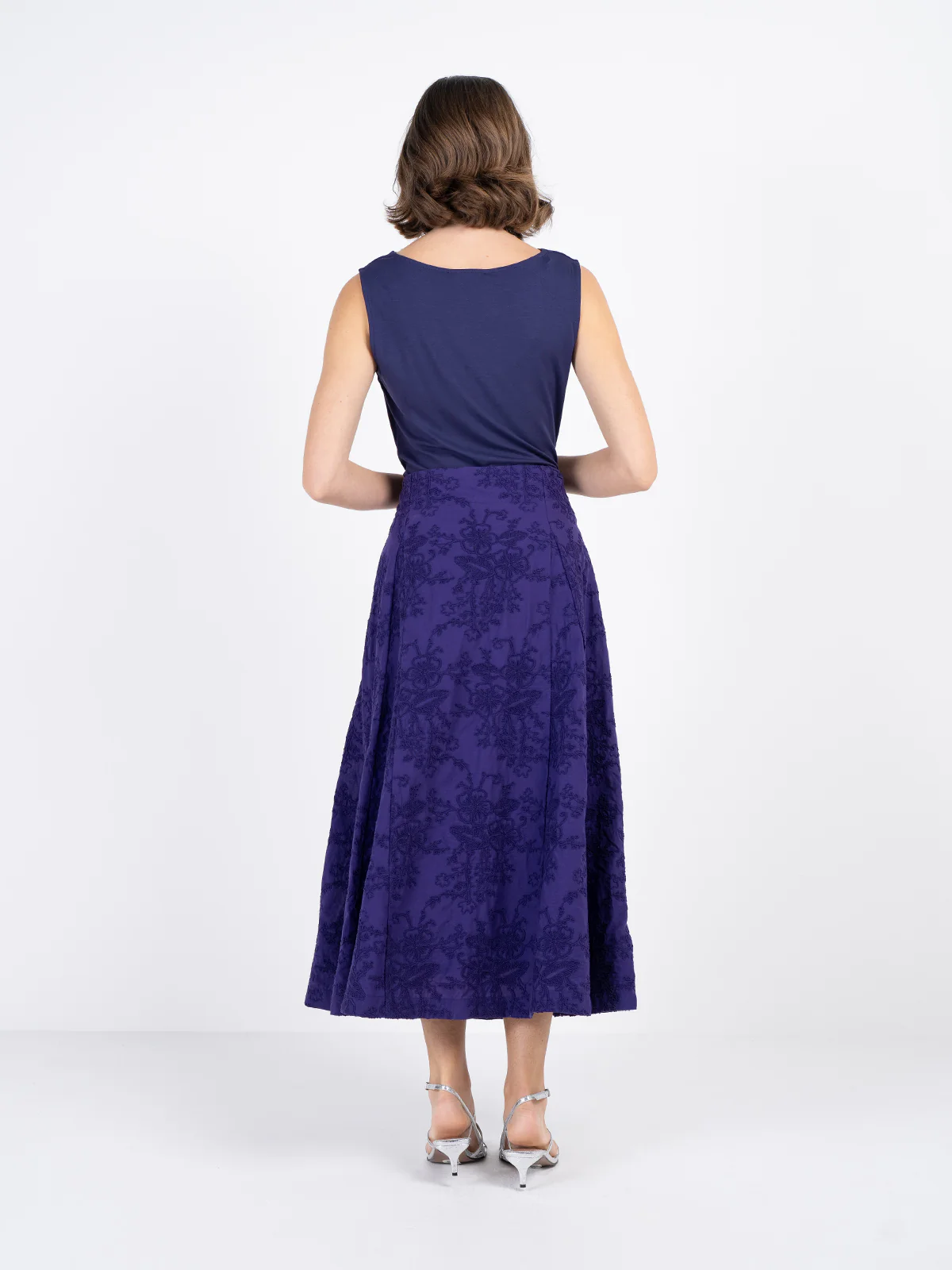 Embroidered A Line Skirt - Image 3