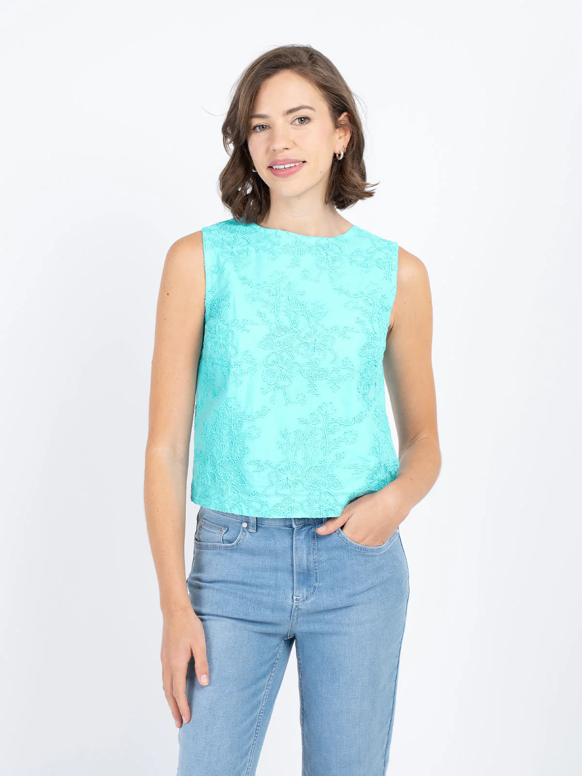 Embroidered Shell Top - Image 13