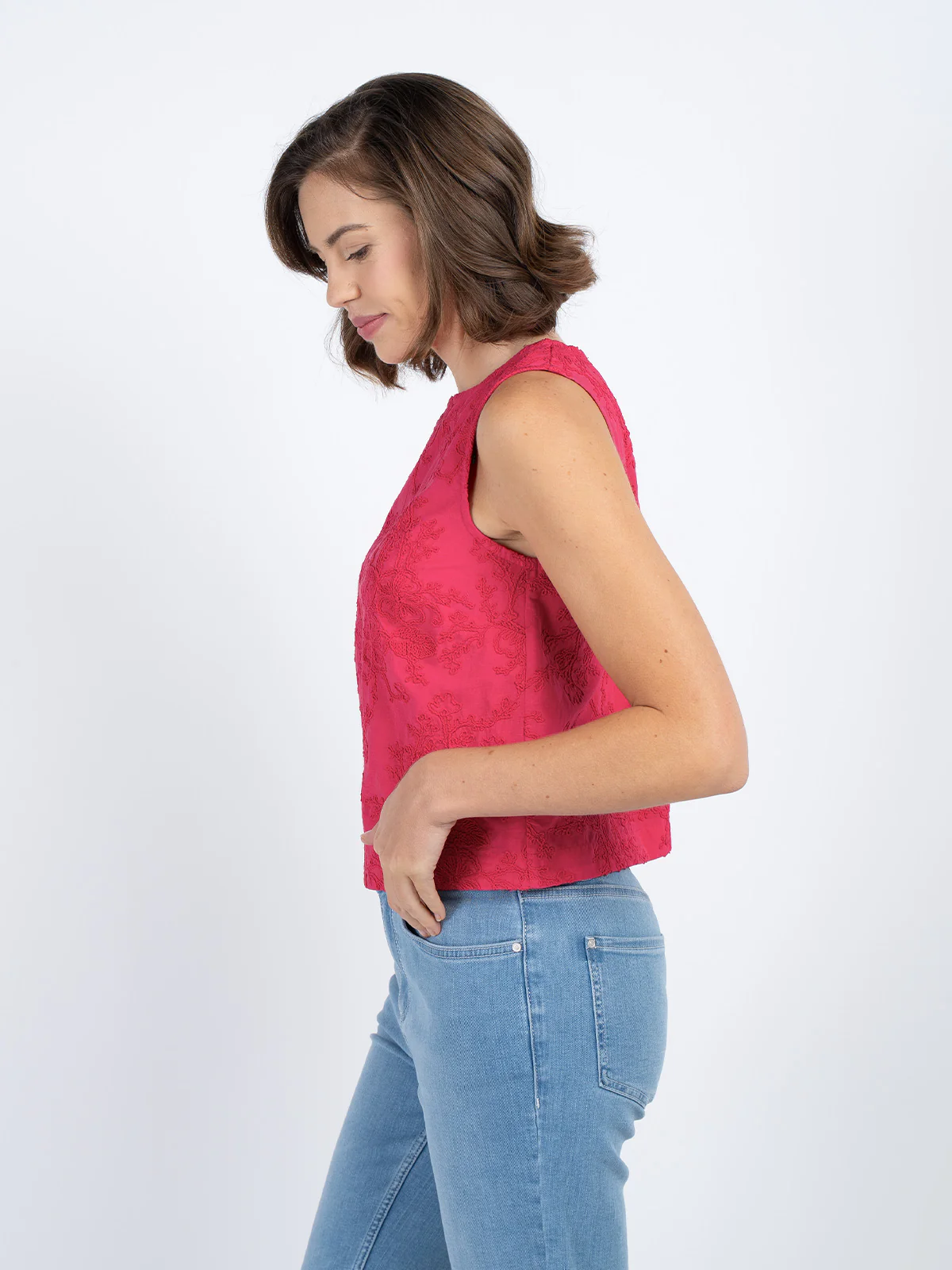 Embroidered Shell Top - Image 21