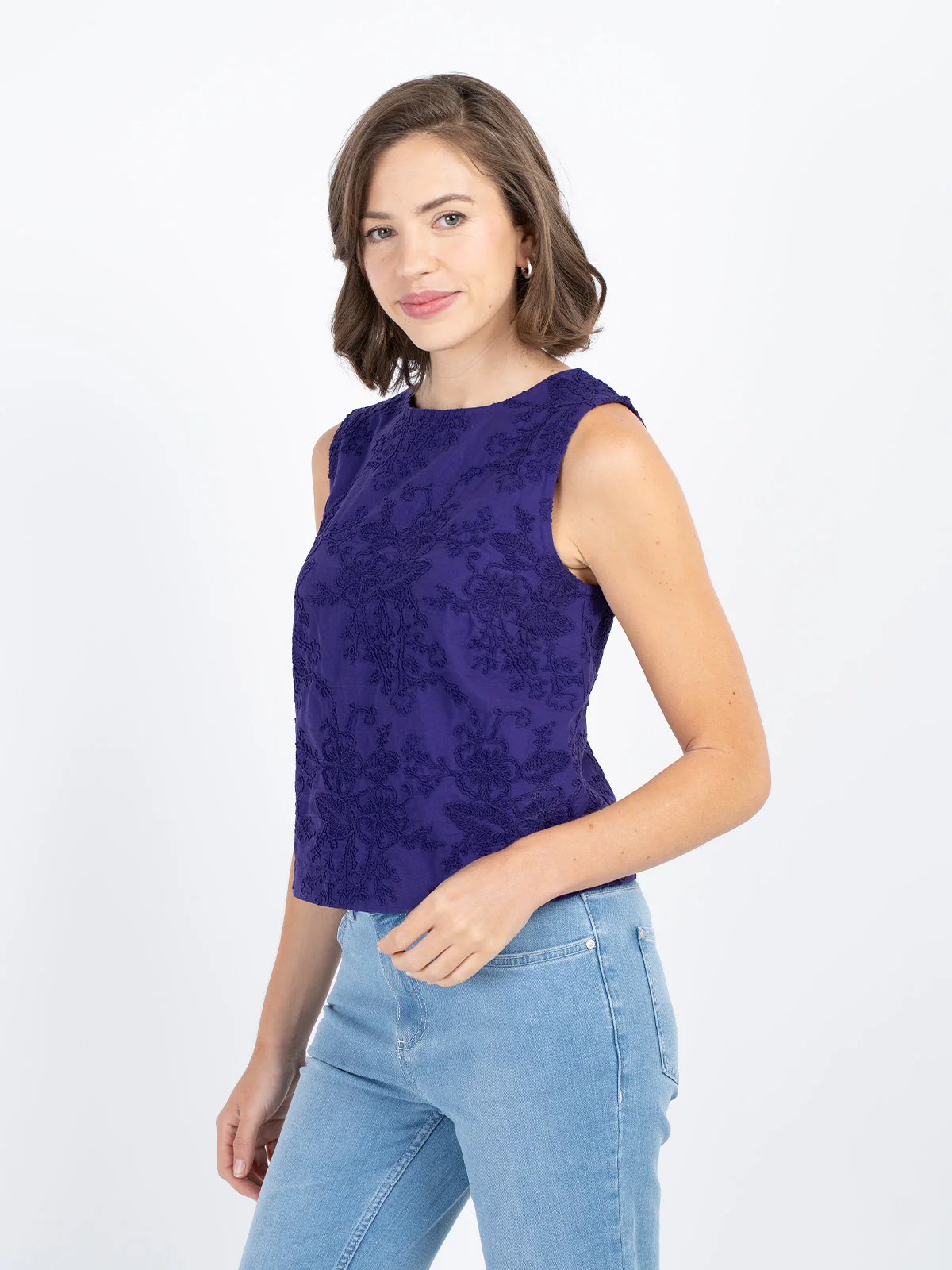 Embroidered Shell Top - Image 4