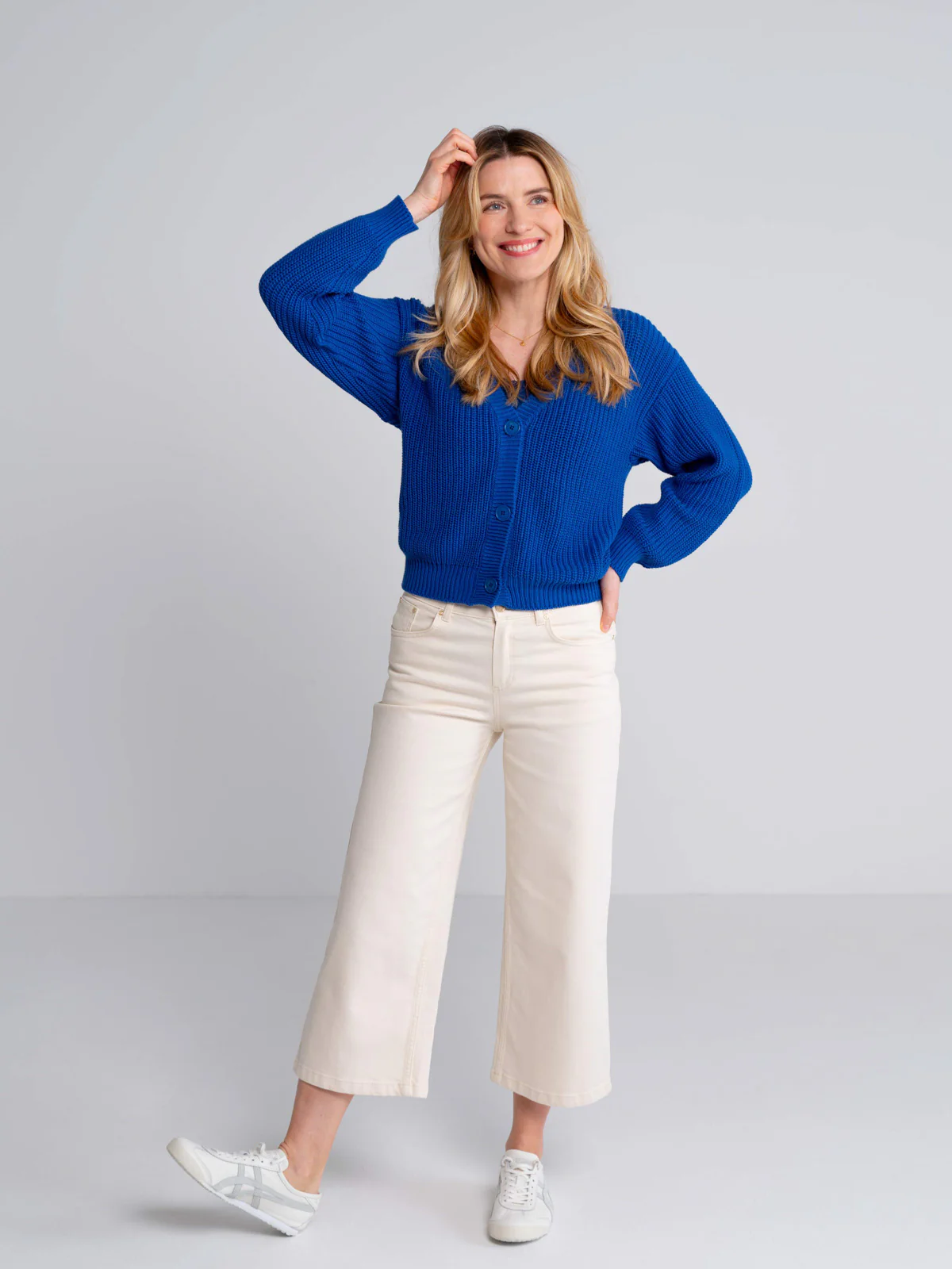 Emma Organic Chunky Knit Cardigan - Image 6