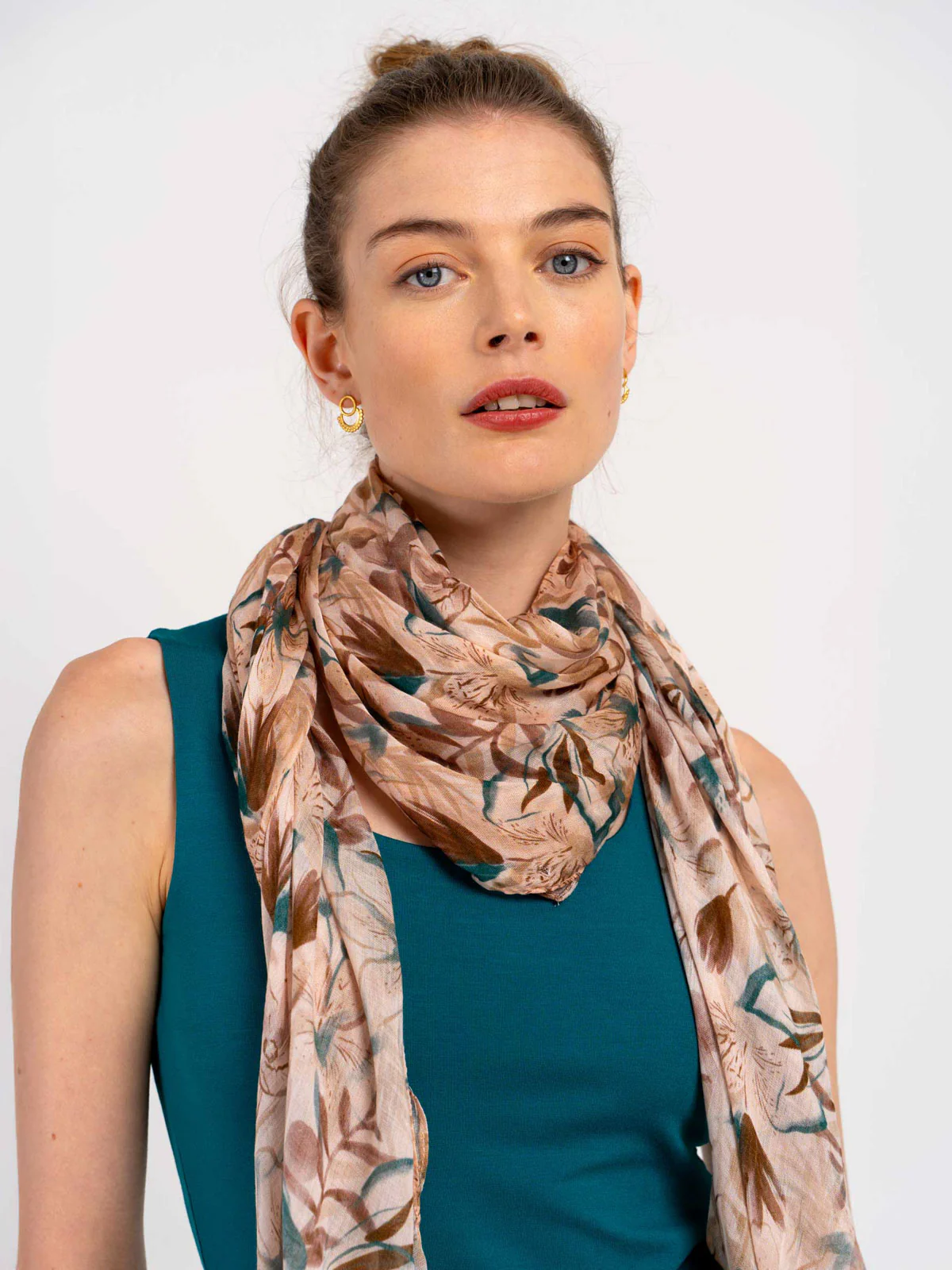 Evangeline Floral Square Scarf - Image 2