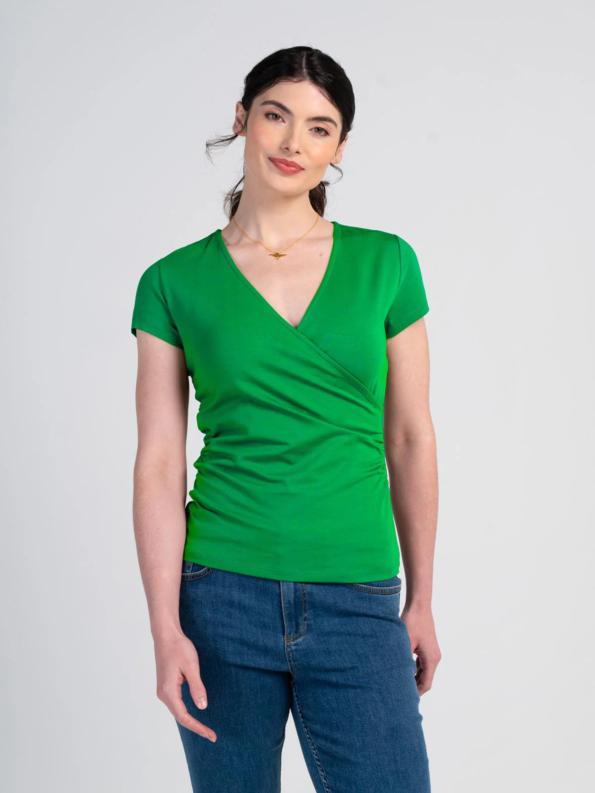 Faux Wrap Cap Sleeve - Image 21